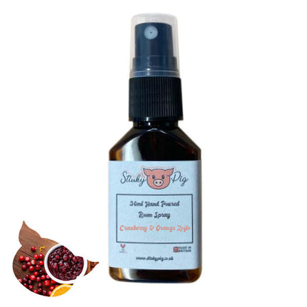 Stinky Pig Highly Scented Small Room Spray - 30ml Cranberry & Orange