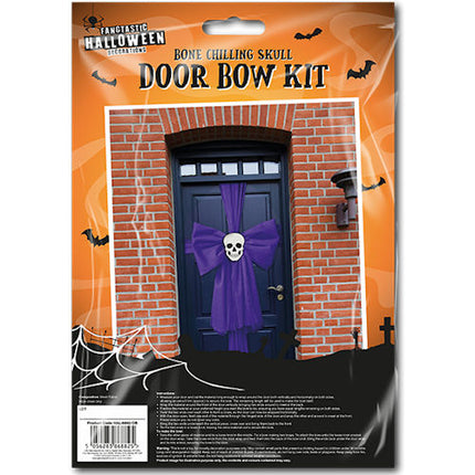 Halloween Door Bow - Skeleton