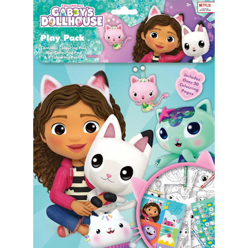 Gabby's Dollhouse Play Pack Colouring Set