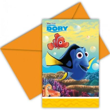 6 Finding Dory Party Invitations