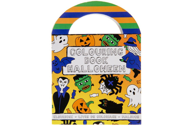 Halloween Sticker & Colouring Books With Handles - 6 Pack