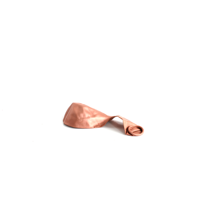 100 Metallic Rose Gold 7" Latex Balloons