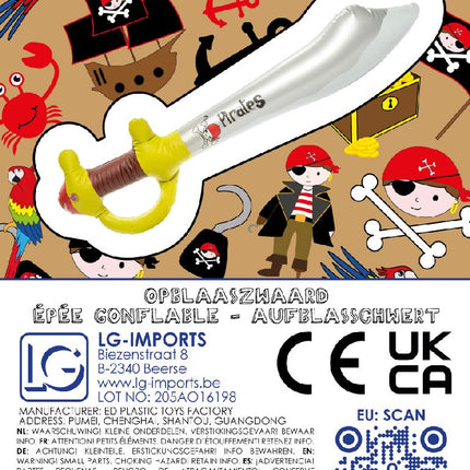Inflatable Pirate Cutlass Sword
