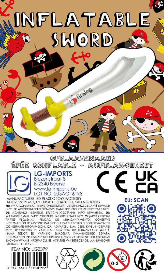 Inflatable Pirate Cutlass Sword