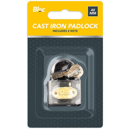 Cast Iron Padlock - 40mm