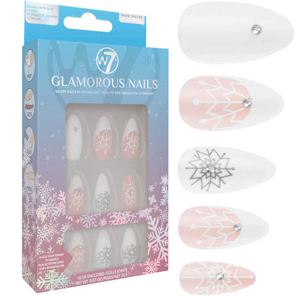 W7 Cosmetics Glamorous False Nails - Snow Ballin'