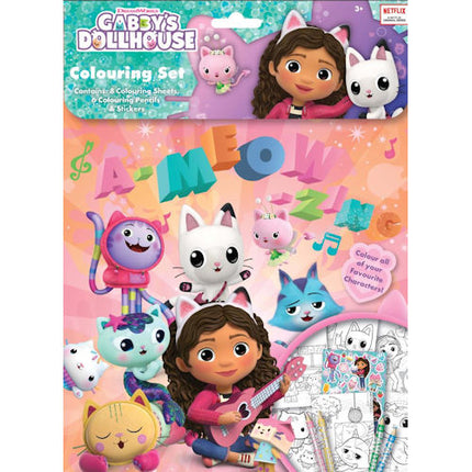 Gabby's Dollhouse Colouring Set