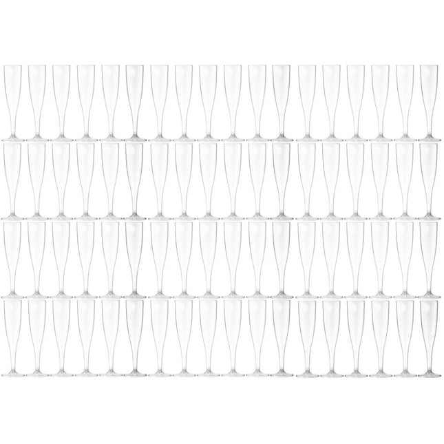 Disposable Champagne Glasses - 72 Pack