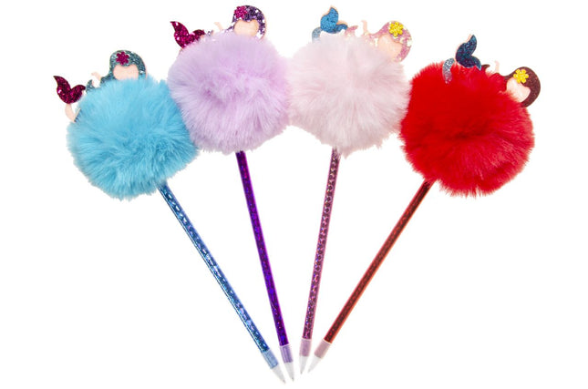 Mermaid Fluffy Ballpoint Pen - Single
