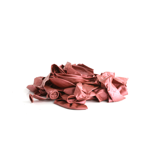 Metallic Red 7" Latex Balloons – 100 Pack