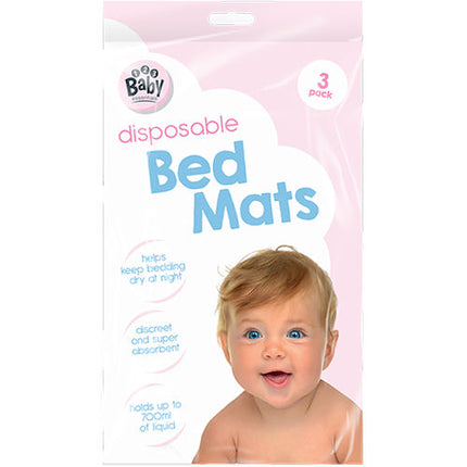 Disposable Bed Mats - 90cm x 60cm 3 Pack
