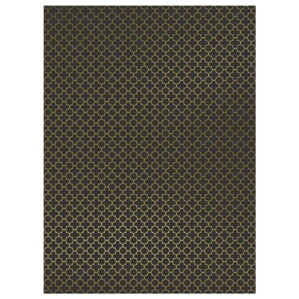 5 Black & Gold Foiled A4 Card Sheets