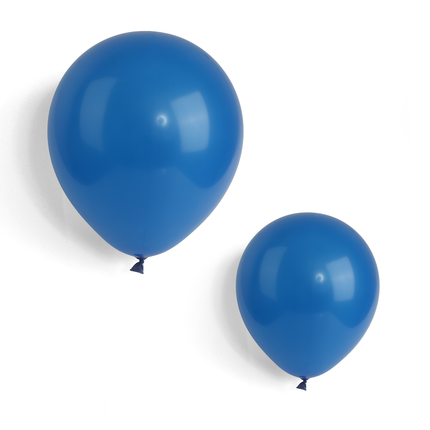 Pearlised Royal Blue 7" Latex Balloons – 100 Pack