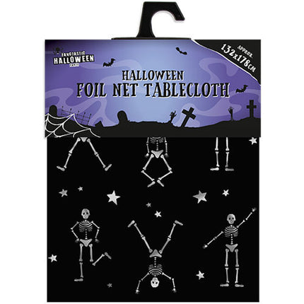 Halloween Foil Net Tablecloth - 132cm x 178cm