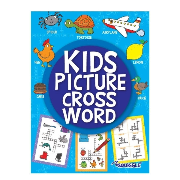 Kids Picture Crossword Puzzle Book