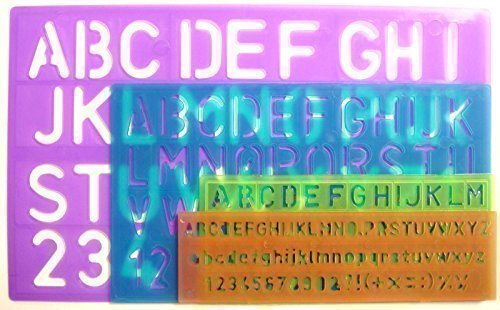 4 Piece Stencil Set