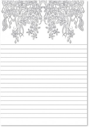 A5 Lined Doodle Notebook