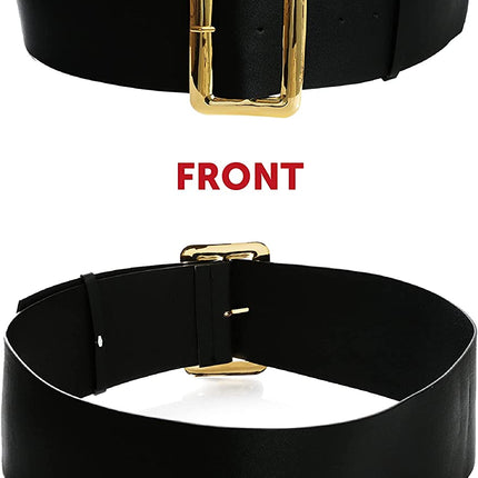 Adults Medium Thick Black Santa Belt