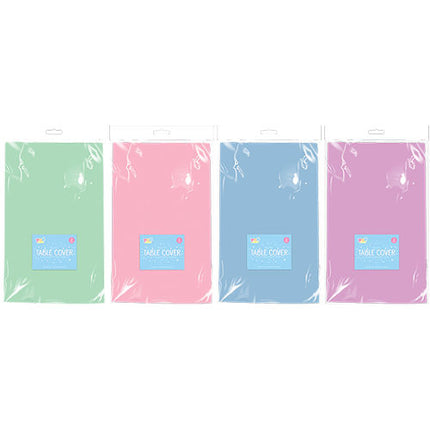2 Pastel Purple Plastic Table Cloths