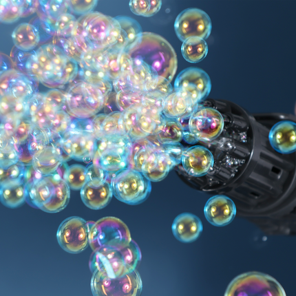 Black Bubble Gun Machine