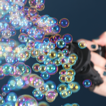 Black Bubble Gun Machine