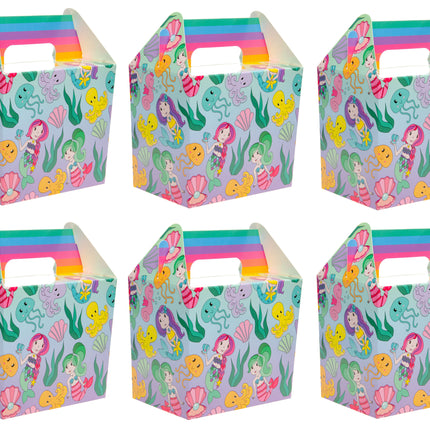6 Mermaid Party Food Lunch Boxes