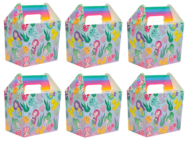 6 Mermaid Party Food Lunch Boxes