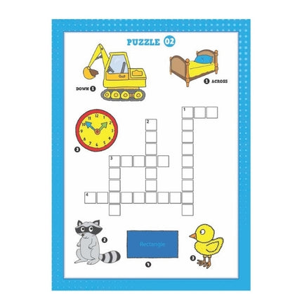 Kids Picture Crossword Puzzle Book