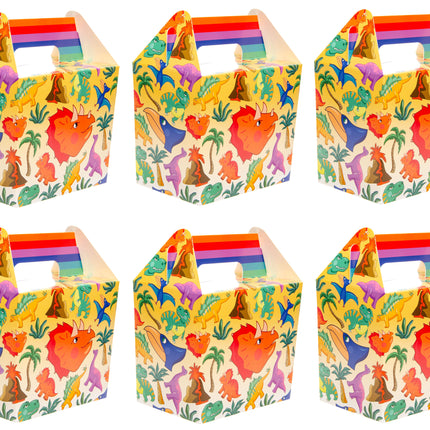 Dinosaur Party Food Lunch Boxes - 6 Pack