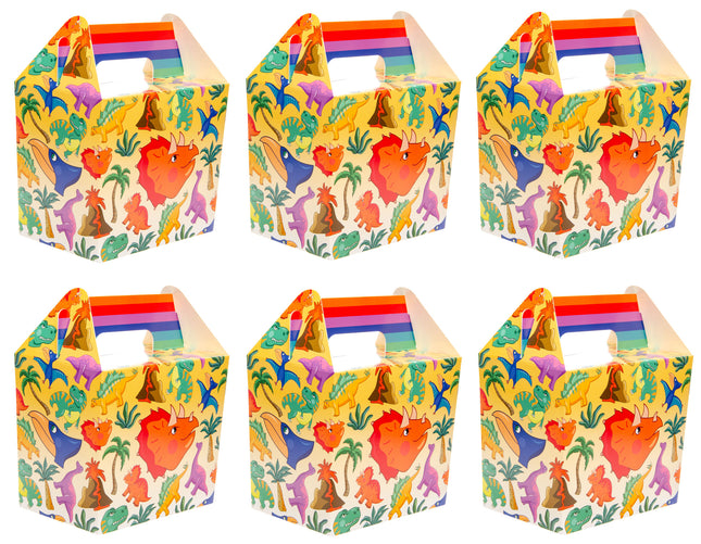 Dinosaur Party Food Lunch Boxes - 6 Pack