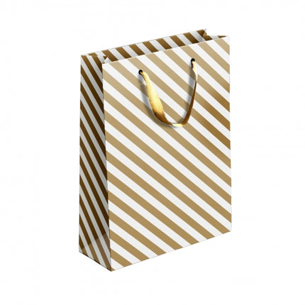 Gold/Silver Patterned Medium Gift Bag