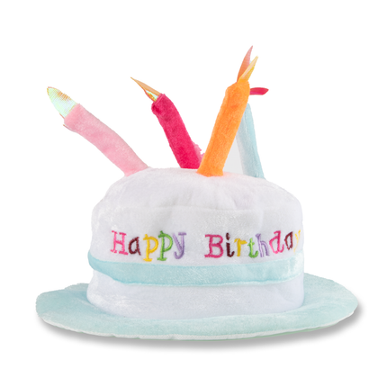 Adult Blue Light Up Happy Birthday Hat
