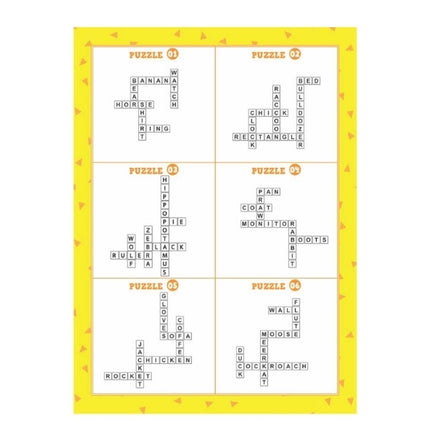 Kids Picture Crossword Puzzle Book