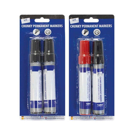 Jumbo Permanent Markers - 2 Pack