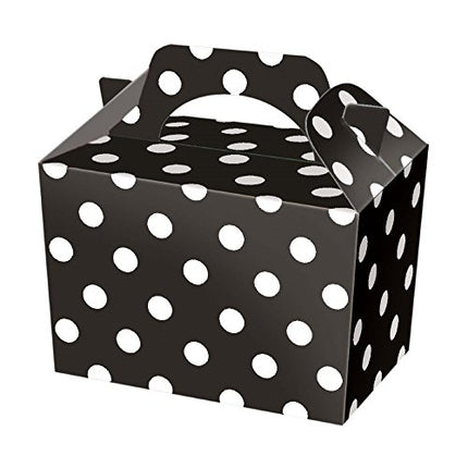 Black Polka Dot Boxes - 10 Pack