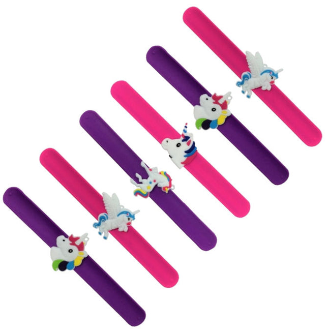 Deluxe Unicorn Snap Bracelets - 6 Pack