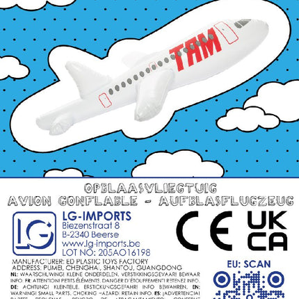 Inflatable Jumbo Jet Aeroplane