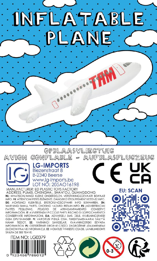 Inflatable Jumbo Jet Aeroplane
