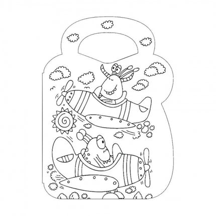 Animals/Monsters Colouring & Sticker Bag Book