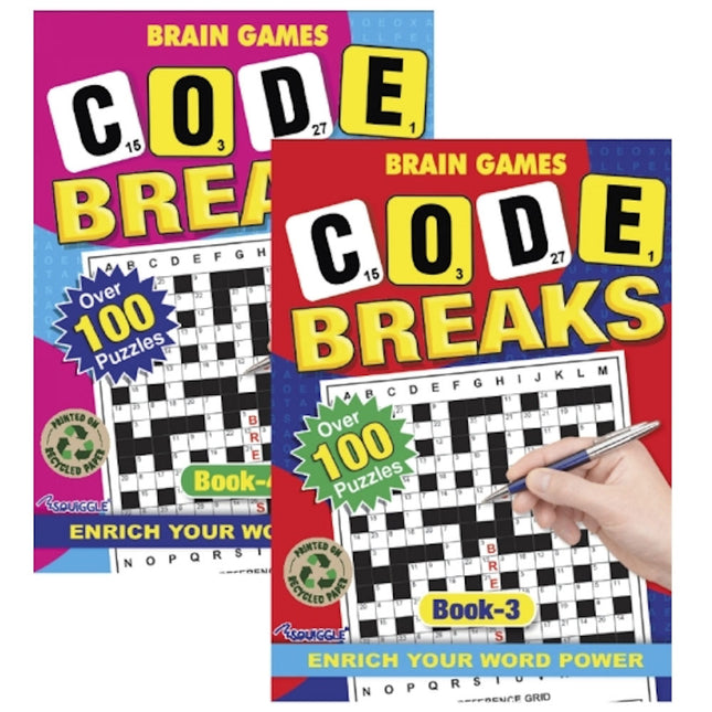A4 Code Breaks Book