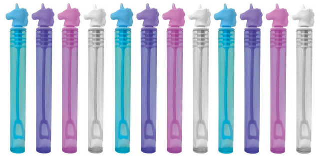 Unicorn Bubble Tubes - 12 Pack
