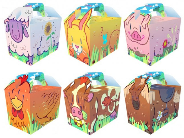 Cartoon Farm Boxes - 10 Pack