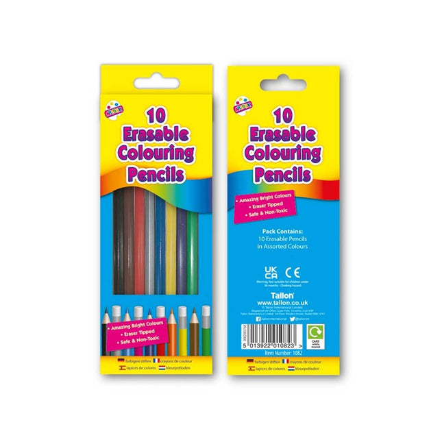 10 Erasable Colouring Pencils