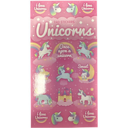 Unicorns Sticker Book - 240 Stickers