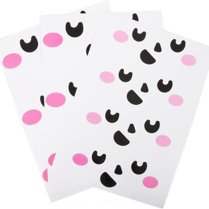 10 Pumpkin Vinyl Face Stickers
