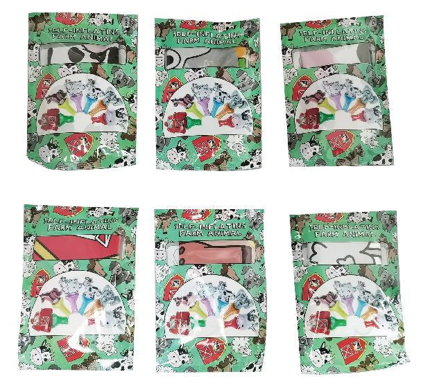 Farm Self-Inflating Handheld Balloons - 6 Pack