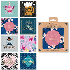 8 Adult Birthday Cards