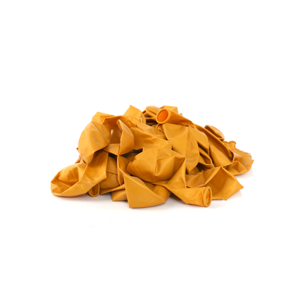 Pearlised Champagne Gold 12" Latex Balloons – 50 Pack
