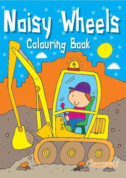 Space or Noisy Wheels Colouring Book - Assorted