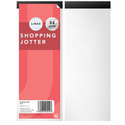 4 Lined Shopping Jotter Pads